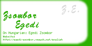 zsombor egedi business card